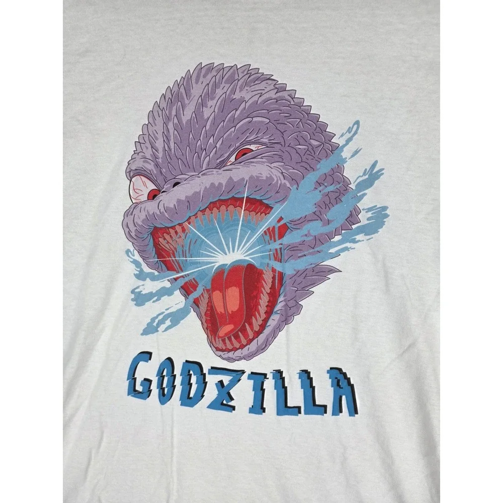 Tokyo Cultuart by Beams Godzilla Graphic‎ Tee White Mens T-Shirt Size Medium